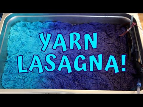 Dyepot Weekly #440 - Yarn Lasagna!?! Layering Yarn and Dye To Dye Multiple (6+) Skeins in One Pan