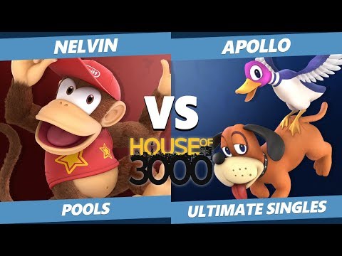 Xeno 201 Pools - Nelvin (Diddy Kong) Vs. Apollo (Duck Hunt) Smash Ultimate - SSBU