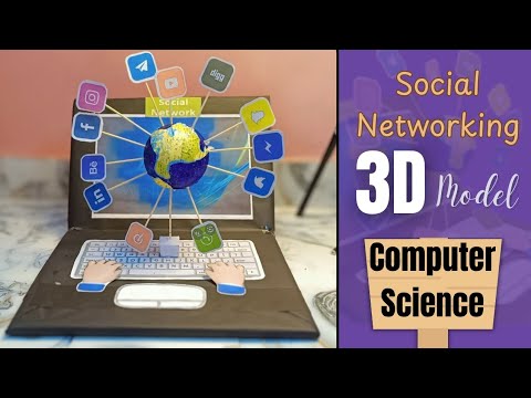 Creating a 3D Model for My Social Network Project | 3D Computer MODEL 2025 🤯| Computer Project
