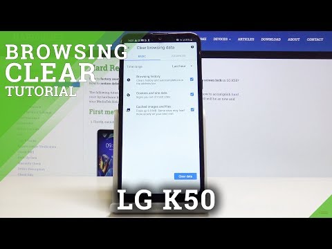 How to Wipe Browsing Data in LG K50 - Clear Browser History & Cookies