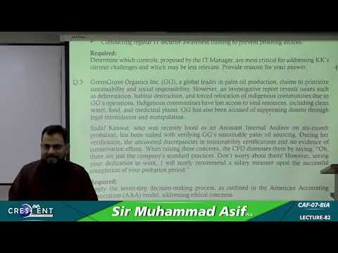 CAF 7 Sir Asif Lecture 82