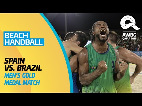 Beach Handball - Spain vs Brazil | Men's Gold Medal Match | ANOC World Beach Games Qatar 2019 | Full