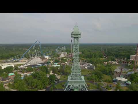 Video: 4K Drone Footage - Kings Island Mason, Ohio