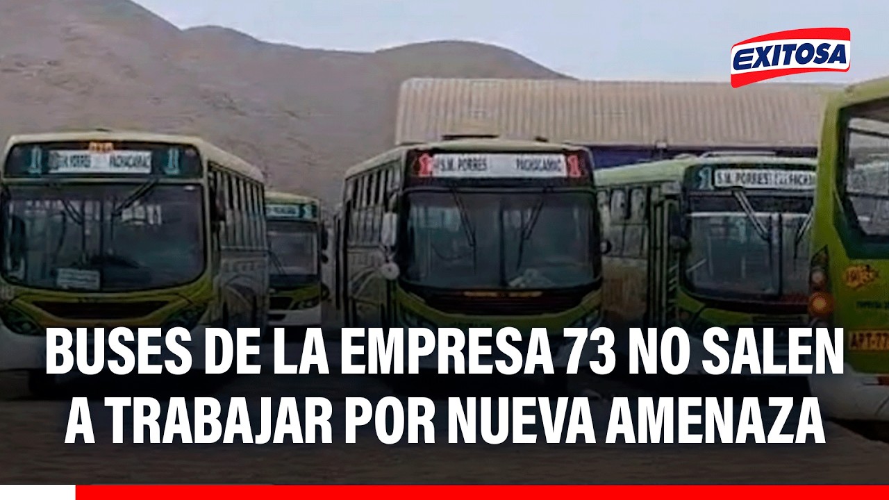 🔴🔵 Buses de la empresa 73 no salen a trabajar por nueva amenaza