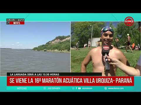 Nadadores comentaron sus expectativas en la previa de la 16º maratón acuática Villa Urquiza - Paraná