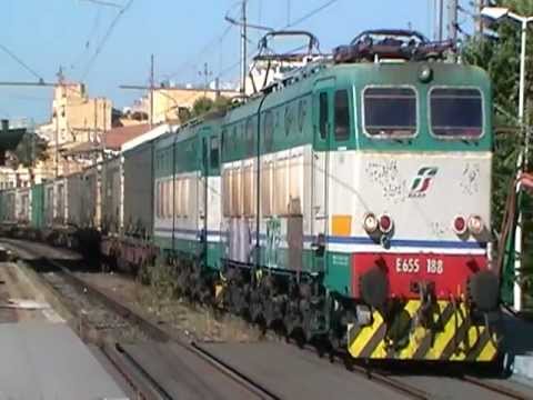 E655.188 + E655.219 in partenza col TC 57106 Pomezia - Rivalta Scrivia