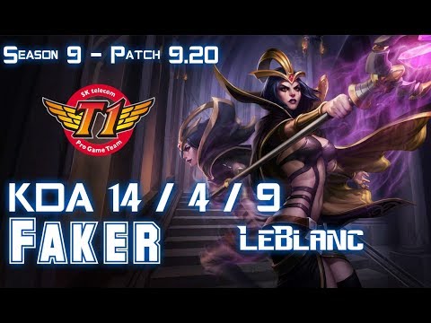 SKT T1 Faker LEBLANC vs SYLAS Mid - Patch 9.20 EUW Ranked