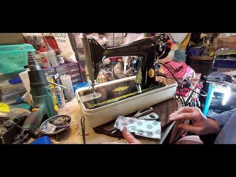 Singer 66 Sewing machine 1941 demonstration