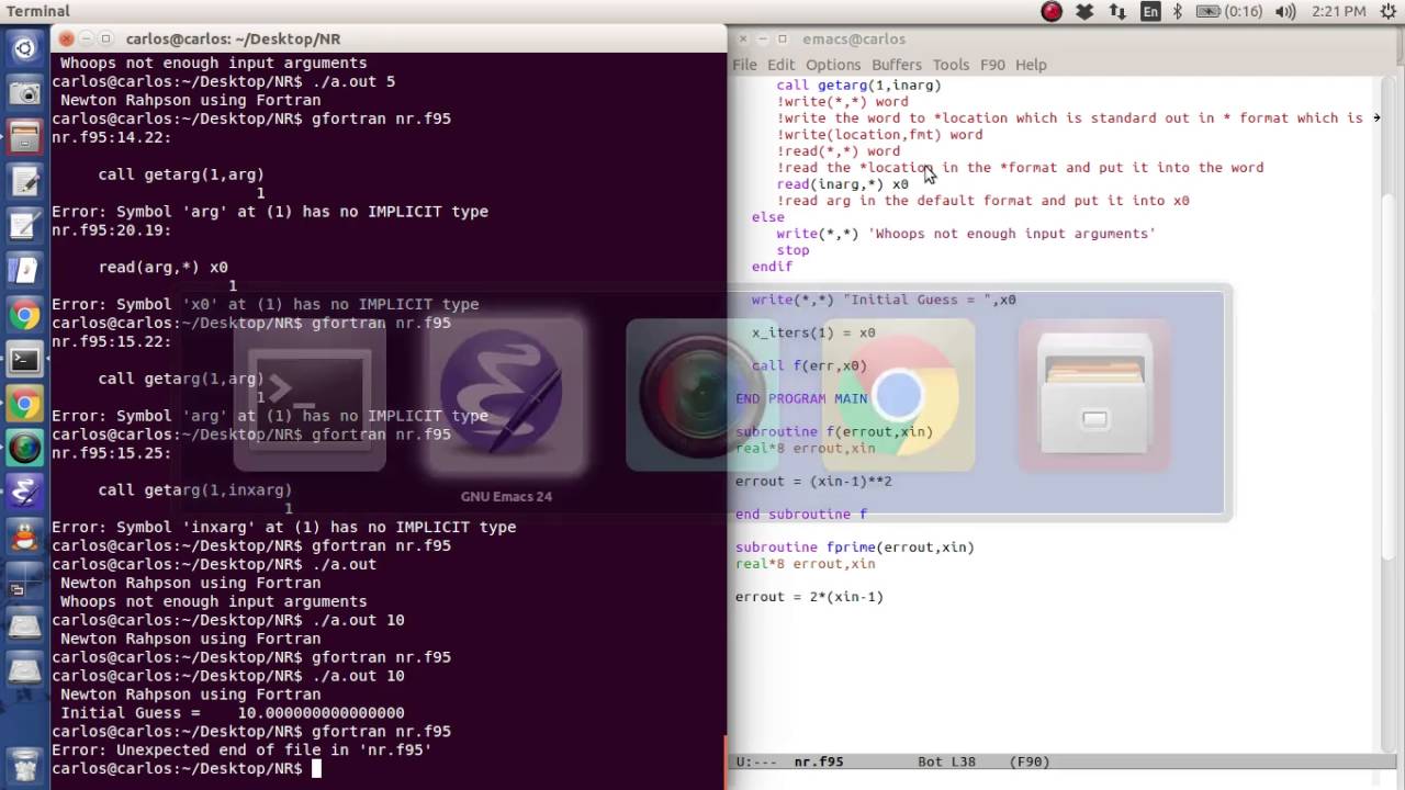 Fortran Help - Newton Raphson
