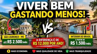 Viver Bem Gastando Menos São Lourenço, Minas Gerais vs Interior. Veja Onde Seu Dinheiro Vale Mais