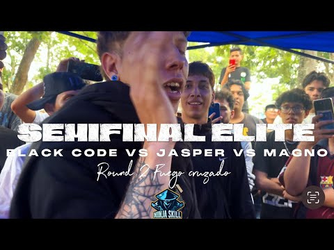 Black Code Vs Jasper Vs Magno / Semifinal Round 2 - Ninja Skill Battles (Novato vs Elite).