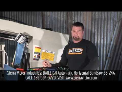 BAILEIGH BS-24A Horizontal Bandsaws Auto | Sierra Victor Industries (1)