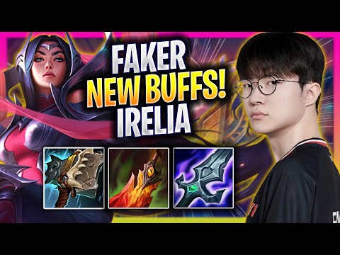 FAKER TRIES IRELIA WITH NEW BUFFS! - T1 Faker Plays Irelia TOP vs Jayce! | Season 2025