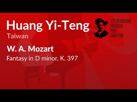 Huang Yi-Teng - W. A. Mozart - Fantasy in D minor, K. 397
