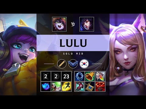 Lulu Mid vs Ahri - KR Diamond Patch 25.S1.1