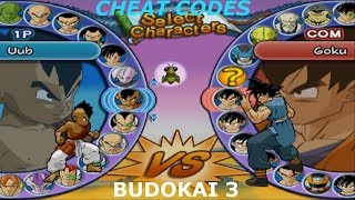 Budokai 3 Cheat Codes :  Unlock all Characters and Arenas