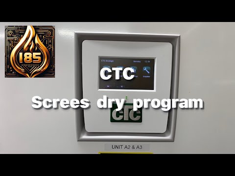 CTC - How to find the screed dry menu #ctc #heatpump #screed