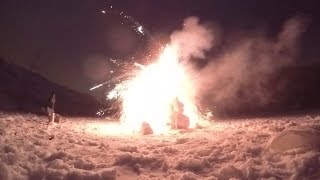 Что будет, если взорвать снеговика