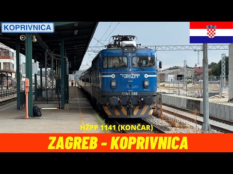 Cab Ride Zagreb - Koprivnica (M102 & M201 railway, Croatia, July 2025) train driver's view 4K