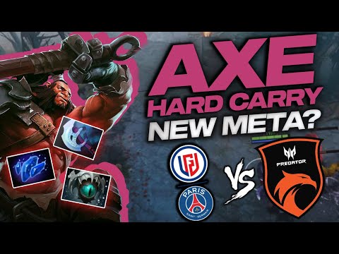 AXE HARD CARRY NEW META - DIRTIEST WAY TO WIN IN DOTA 2 - PSG.LGD vs TNC