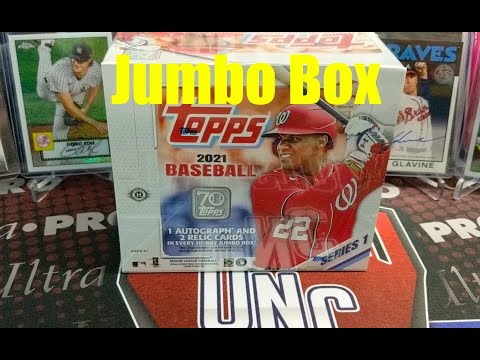 2021 Topps Series 1 Jumbo Box 1 Auto 2 Relics Gold Foil Parallels Independence Day & More!