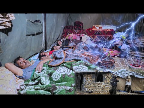 Heavy rain and storms in the Zagros Mountains, nomads struggle just to survive