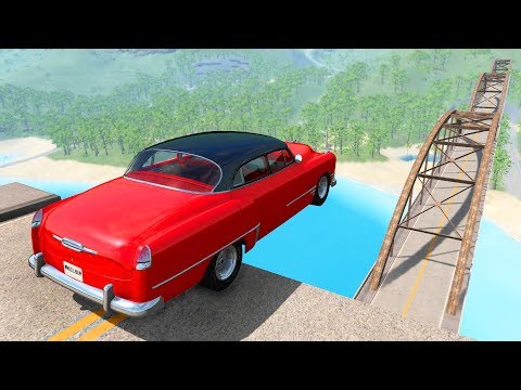 Open Bridge Jumping #3 - BeamNG.drive