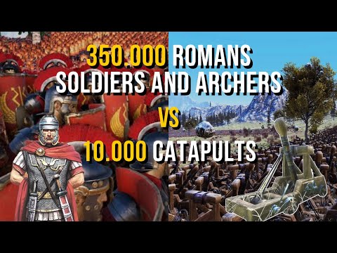 350.000 Roman Soldiers and Archers vs 10.000 Catapults - Ultimate Epic Battle Simulator 2 | UEBS 2