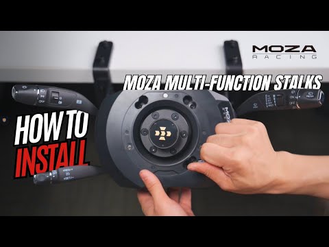 Moza Racing RS065 (PC) Daugiafunkcinės valdymo svirtelės – posūkiams ir valytuvams video