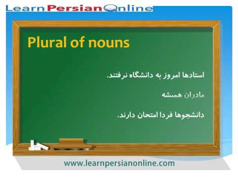 Learn to Speak Persian / Farsi Fast: for Beginners: Lesson 18: Persian Grammar - Plural of nouns