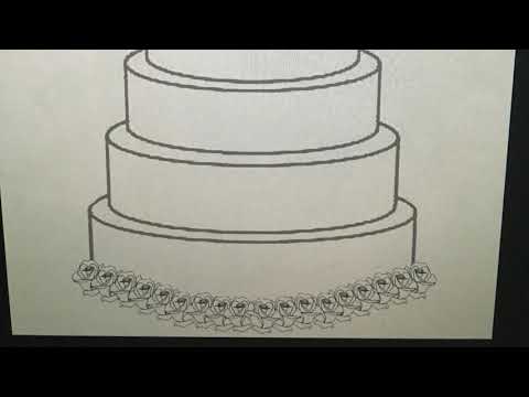 The Swan Princess wedding cake coloring page