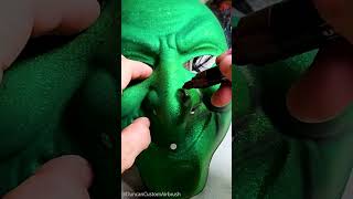 Spray Painting Cheap Dollar Store Halloween Mask (Full Witch Mask Video)