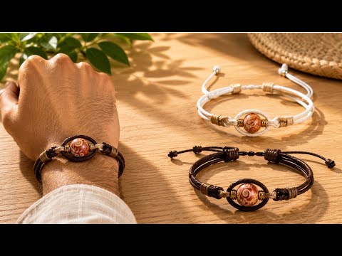 🔴Make These Luxury Bracelets with Just a Few Simple Leather Cords!