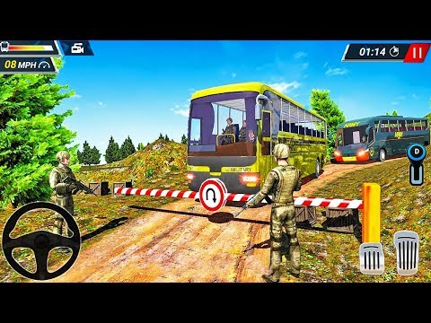 Offroad Army Bus Simulator 2019 - Transport Driver Duty - Android Gameplay