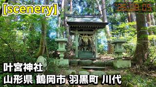 【神社の音景色】叶宮神社,山形県鶴岡市羽黒町川代【庄内の風景480】