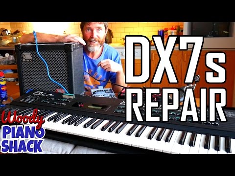 Yamaha DX7s repair | Replacement battery mod & broken pitch bend