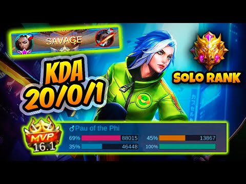 BENEDETTA GOD! (69% Hero Damage, 100% Team Fight Participation | Solo Rank to Mythic Mobile Legends)