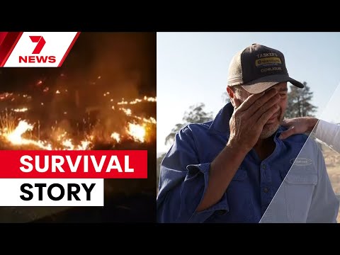 'This is it, I'm done': Welder's terrifying experience hiding in a shed with farm animals | 7NEWS