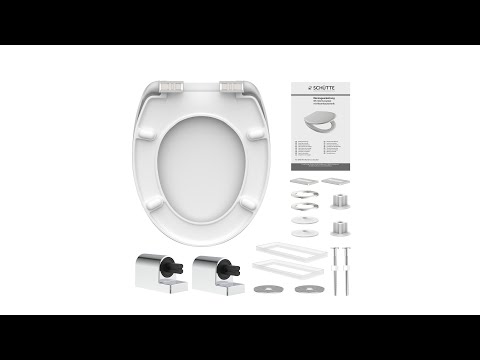 SCHÜTTE Montage Duroplast WC Sitz mit Absenkautomatik