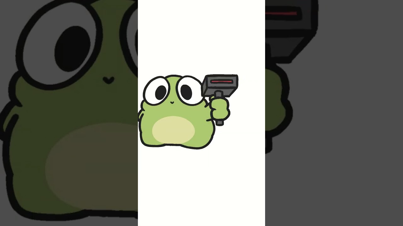 send this to someone who needs to be scanned #fyp #animation #2danimation #digitalart #frog