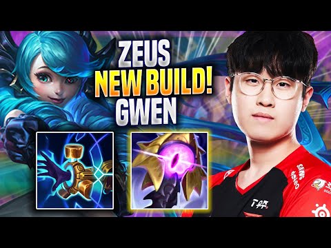 ZEUS TRIES NEW GWEN BUILD! - T1 Zeus Plays Gwen TOP vs Quinn! | Preseason 2023