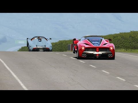 Ferrari LaFerrari Aperta vs Koenigsegg Regera Spyder at Highlands