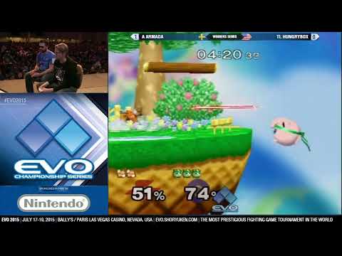 EVO 2015 - Winners Semis - Armada (Fox) vs Hungrybox (Puff)