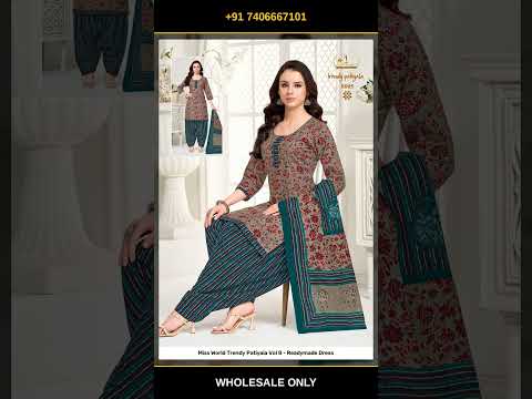 Miss World Trendy Patiyala Vol 8 - Readymade Dress – product video thumbnail