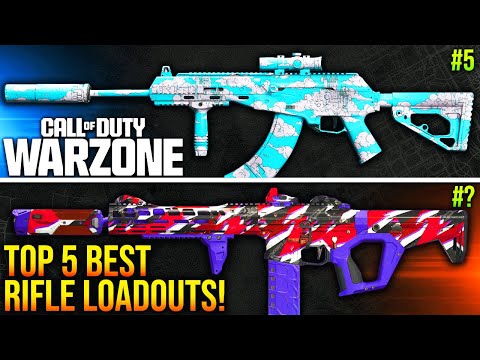 WARZONE: New TOP 5 BEST ASSAULT RIFLE META LOADOUTS After Update! (WARZONE META WEAPONS)