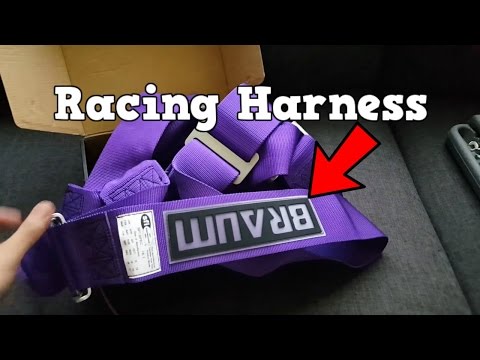 BRAUM RACING 5PT SFI Approved Racing Harness Unboxing (Purple)