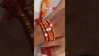 new designer silver rakhi 🌺 with 70% discount extra discount on website order #ytshorts #silver
