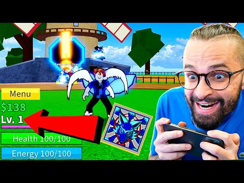 🤯NOOB LEVEL 1 COM KITSUNE MAXIMIZADA no BLOX FRUITS