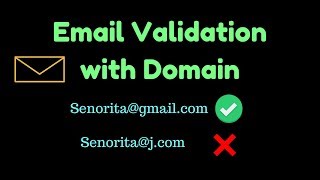 How to validate email address with domain name in php