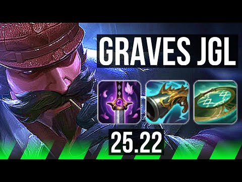 GRAVES vs RENGAR (JGL) | 20/1/9, Legendary | KR Master | 25.22